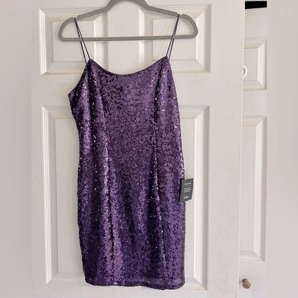 Lulus Sequin Mini Dress. NWT. Size: Medium - Picture 1 of 5